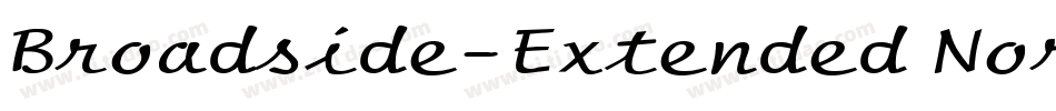 Broadside-Extended Normal字体转换